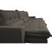 Sofá Retrátil e Reclinável 3,52m com Molas Ensacadas Cama Inbox Soft Tecido Suede Velusoft Café