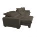 Sofá Retrátil e Reclinável 3,52m com Molas Ensacadas Cama Inbox Soft Tecido Suede Velusoft Café