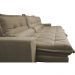 Sofá Retrátil e Reclinável 3,52m com Molas Ensacadas Cama Inbox Soft Tecido Suede Velusoft Castor