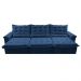 Sofá Retrátil e Reclinável 3,55m Cama inBox Big Fresh com SoftGel D40 Velupluma Azul