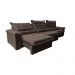 Sofá Retrátil e Reclinável 3,55m Cama inBox Big Fresh com SoftGel D40 Velupluma Café