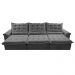 Sofá Retrátil e Reclinável 3,55m Cama inBox Big Fresh com SoftGel D40 Velupluma Cinza