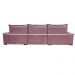 Sofá Retrátil e Reclinável 3,55m Cama inBox Big Fresh com SoftGel D40 Velupluma Rose