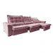 Sofá Retrátil e Reclinável 3,55m Cama inBox Big Fresh com SoftGel D40 Velupluma Rose