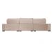 Sofá Retrátil e Reclinável 3,55m Cama inBox Big Puffer com SoftGel D40 Velupluma Bege
