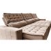Sofá Retrátil e Reclinável 3,55m Cama inBox Big Puffer com SoftGel D40 Velupluma Castor