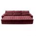 Sofá Retrátil e Reclinável 3,55m Cama inBox Big Puffer com SoftGel D40 Velupluma Vinho