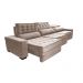 Sofá Retrátil e Reclinável 3,55m Cama inBox Big Star com SoftGel D40 Velupluma Bege