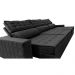 Sofá Retrátil e Reclinável 3,55m Cama inBox Big Star com SoftGel D40 Velupluma Preto