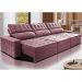 Sofá Retrátil e Reclinável 3,55m Cama inBox Big Star com SoftGel D40 Velupluma Rose