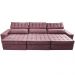 Sofá Retrátil e Reclinável 3,55m Cama inBox Big Star com SoftGel D40 Velupluma Rose