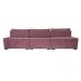 Sofá Retrátil e Reclinável 3,55m Cama inBox Big Star com SoftGel D40 Velupluma Rose