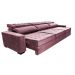 Sofá Retrátil e Reclinável 3,55m Cama inBox Big Star com SoftGel D40 Velupluma Rose