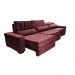 Sofá Retrátil e Reclinável 3,55m Cama inBox Big Star com SoftGel D40 Velupluma Vinho