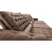 Sofá Retrátil e Reclinável 3,55m Molas Ensacadas Cama inBox Big Space com Bordado 3D Velusoft Castor