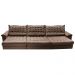 Sofá Retrátil e Reclinável 3,55m Molas Ensacadas Cama inBox Big Space com Bordado 3D Velusoft Castor