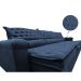 Sofá Retrátil e Reclinável 3,82m Molas Ensacadas Cama inBox Botonê Espuma Viscoelástico Azul
