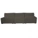 Sofá Retrátil e Reclinável 3,82m com Molas Ensacadas Cama Inbox Gold Tecido Suede Velusoft Café