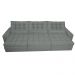 Sofá Retrátil e Reclinável 3,82m com Molas Ensacadas Cama Inbox Gold Tecido Suede Velusoft Cinza