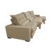Sofá Retrátil e Reclinável 3,82m com Molas Ensacadas Cama Inbox Soft Tecido Suede Velusoft Castor
