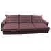 Sofá Retrátil e Reclinável 3,82m com Molas Ensacadas Cama Inbox Soft Tecido Suede Velusoft Vinho