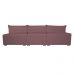 Sofá Retrátil e Reclinável 3,82m com Molas Ensacadas Cama Inbox Soft Tecido Suede Velusoft Vinho
