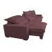 Sofá Retrátil e Reclinável 3,82m com Molas Ensacadas Cama Inbox Soft Tecido Suede Velusoft Vinho