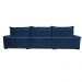 Sofá Retrátil e Reclinável 3,85m Cama inBox Big Fresh com SoftGel D40 Velupluma Azul