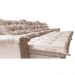 Sofá Retrátil e Reclinável 3,85m Cama inBox Big Fresh com SoftGel D40 Velupluma Bege