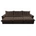 Sofá Retrátil e Reclinável 3,85m Cama inBox Big Fresh com SoftGel D40 Velupluma Café