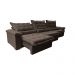 Sofá Retrátil e Reclinável 3,85m Cama inBox Big Fresh com SoftGel D40 Velupluma Café