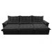 Sofá Retrátil e Reclinável 3,85m Cama inBox Big Fresh com SoftGel D40 Velupluma Preto