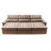 Sofá Retrátil e Reclinável 3,85m Cama inBox Big Puffer com SoftGel D40 Velupluma Castor