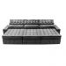 Sofá Retrátil e Reclinável 3,85m Cama inBox Big Puffer com SoftGel D40 Velupluma Cinza