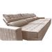 Sofá Retrátil e Reclinável 3,85m Cama inBox Big Star com SoftGel D40 Velupluma Bege