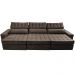 Sofá Retrátil e Reclinável 3,85m Cama inBox Big Star com SoftGel D40 Velupluma Café