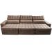 Sofá Retrátil e Reclinável 3,85m Cama inBox Big Star com SoftGel D40 Velupluma Castor