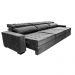 Sofá Retrátil e Reclinável 3,85m Cama inBox Big Star com SoftGel D40 Velupluma Cinza