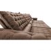 Sofá Retrátil e Reclinável 3,85m Molas Ensacadas Cama inBox Big Space com Bordado 3D Velusoft Castor