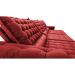 Sofá Retrátil e Reclinável 3,85m Molas Ensacadas Cama inBox Big Space com Bordado Velusoft Vermelho