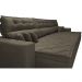Sofá Retrátil e Reclinável 4,12m Austin com Molas no Assento Tecido Suede Velusoft Café