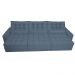 Sofá Retrátil e Reclinável 4,12m com Molas Ensacadas Cama Inbox Gold Tecido Suede Velusoft Azul