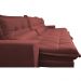 Sofá Retrátil e Reclinável 4,12m com Molas Ensacadas Cama Inbox Soft Tecido Suede Velusoft Vermelho