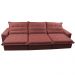 Sofá Retrátil e Reclinável 4,12m com Molas Ensacadas Cama Inbox Soft Tecido Suede Velusoft Vermelho