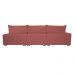 Sofá Retrátil e Reclinável 4,12m com Molas Ensacadas Cama Inbox Soft Tecido Suede Velusoft Vermelho