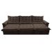 Sofá Retrátil e Reclinável 4,15m Cama inBox Big Fresh com SoftGel D40 Velupluma Café