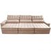 Sofá Retrátil e Reclinável 4,15m Cama inBox Big Star com SoftGel D40 Velupluma Bege