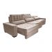 Sofá Retrátil e Reclinável 4,15m Cama inBox Big Star com SoftGel D40 Velupluma Bege