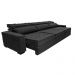 Sofá Retrátil e Reclinável 4,15m Cama inBox Big Star com SoftGel D40 Velupluma Preto