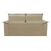Sofá Retrátil e Reclinável Cama inBox Compact 1,50m Tecido Suede Velusoft Bege
